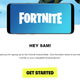 This is what the email with the link to download Fortnite looks like.